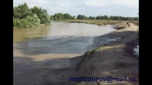 Адильотар. Паводок реки Акташ 22.06.2011год.