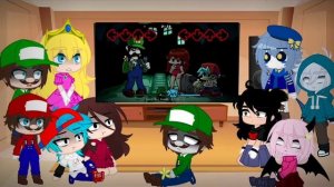 FNF And Mario Bros React Mario's Madness || Mario 85' / MX / Mario.EXE || ·TheRanitor ·