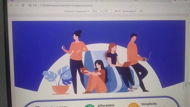 Figma to responsive HTML, CSS named Triangle смотреть онлайн