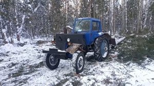 Трелевка на тракторе мтз 82.