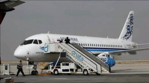 Sukhoi Superjet 100 на авиасалоне Dubai Airshow 2013 / Sukhoi Superjet 100 at the Dubai Airshow 2013