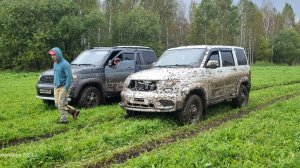 Лайтовый маршрут возле Новосибирска на двух УАЗ Патриотах.