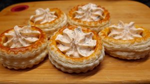 Тарталетки из слоеного теста
