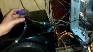 Первый запуск системы водяного охлаждения процессора: заполнение водой