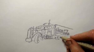 Как нарисовать Грузовик Кока Кола