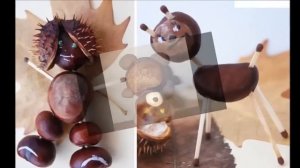 Веселые поделки из каштанов Детские поделки