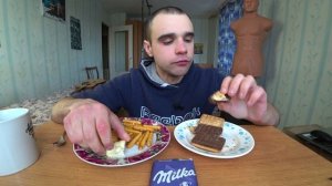 МУКБАНГ/АСМР ПЕЧЕНЬЕ/ШОКОЛАД МИЛКА/MILKA/ХЛЕБНЫЕ ПАЛОЧКИ/ЧАЙ/СЛАДОСТИ/ДЕСЕРТ/EATING/ASMR/Mukbang#348