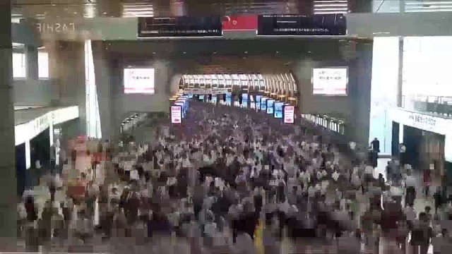  Метро в Японии в час-пик 