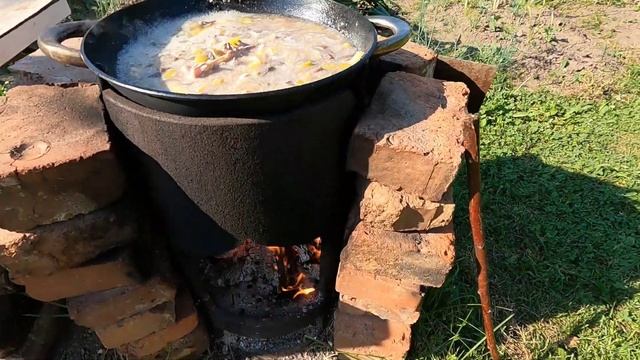 Суп с курицей и грибами  Soup with chicken and mushrooms