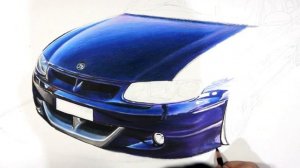 HOLDEN HSV Commodore VT Clubsport Car Drawing