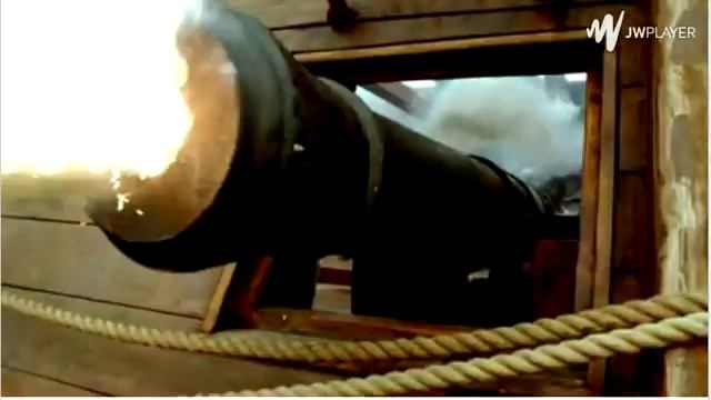 Black sails Flint vs Vane, Nassau fort vs Spanish war ship battle. смотреть онлайн