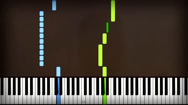 Fort Boyard - Intro Theme Song EASY Piano Tutorial (Sheet Music + midi) + Synthesia cover смотреть онлайн