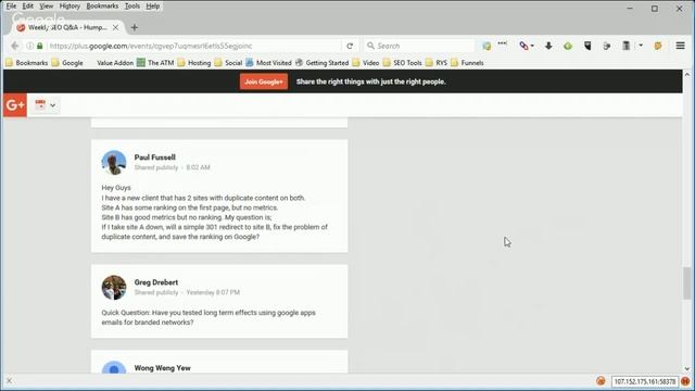 Weekly SEO Q&A - Hump Day Hangouts - Episode 92 Replay смотреть онлайн