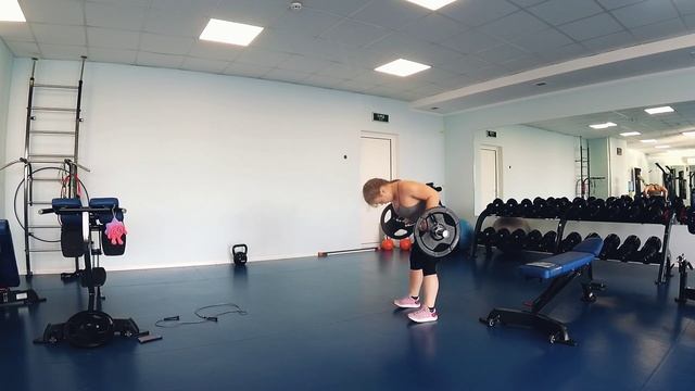 Тренировка со штангой и скакалкой - просто и быстро гоняем вес и делаем бёрпи челлендж) смотреть онлайн