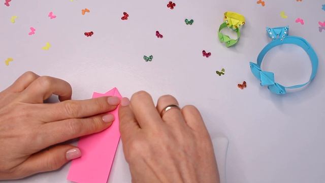 DIY Оригами Браслет и Колечко из бумаги своими руками