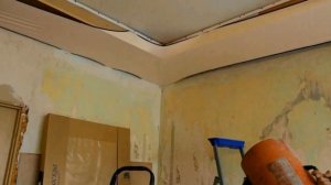 как сделать натяжной потолок в 2 уровня из подручного материала.