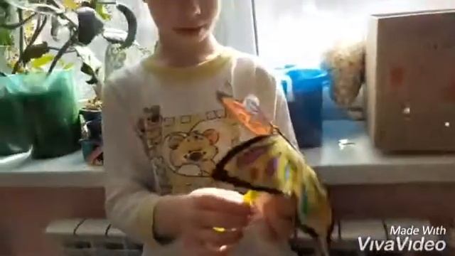 Как сделать бумажную тропическую летающую бабочку из бумаги, которая машет крыльями видео смотреть онлайн