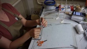 Проволочный каркас для куклы Ангел. Формирование корпуса.