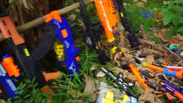 Collecting 7 Sniper Gun BIG NERF M16 LONGSHOT UPGRADE SPACE GUN SIG Gun Nerf MEGA AK47 Nerf Rocket