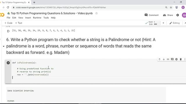 Top 15 Python Coding Interview Questions with Solutions -  Do it Yourself