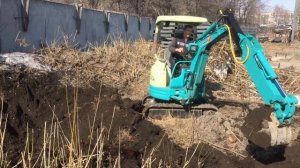 Мини экскаватор Yanmar vio15 с телескопической рукоятью