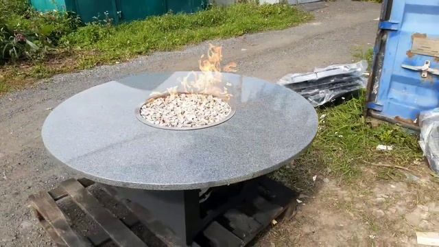 Газовый стол-камин, тестовый розжиг смотреть онлайн