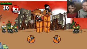 Мультик ИГРА для детей про зомби Zombies Can't Jump Зомби не умеют прыгатьот 3+