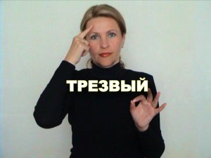 ЖЕСТОВЫЙ ЯЗЫК. СЛОВАРЬ. Трезвый