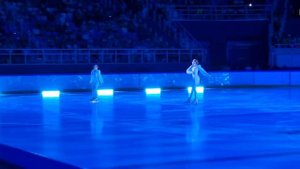 Евгений Плющенко под песню Журавли вместе со своими учениками. Сочи 2.07.22, Союз Чемпионов