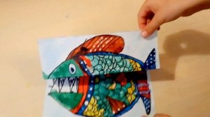 Детская поделка "Рыбка"