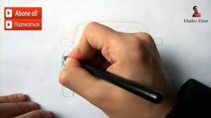 Как нарисовать машину Волгу Газ 3110