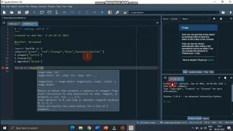 #python , #turtle latest Python design write only few line of code.
