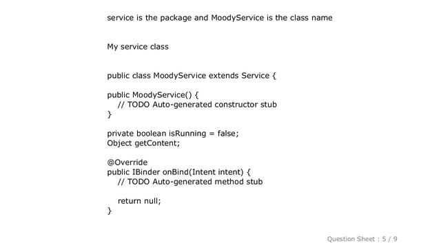 Android : Unable to start service Intent: not found смотреть онлайн
