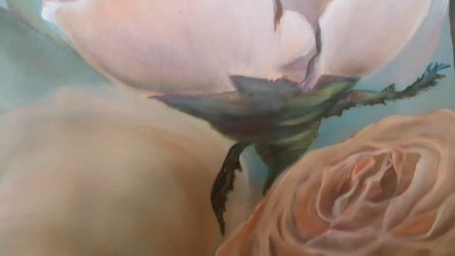 Картина "Розовая пудра", холст, масло, размер 80* 60 см смотреть онлайн