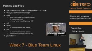 Week 7 Education - Blue Team Linux