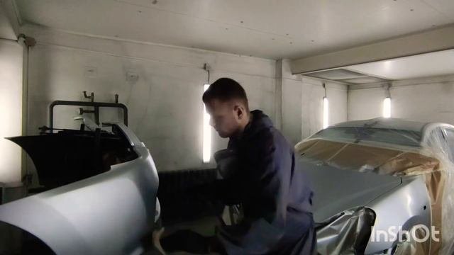 Покраска. Покраска авто. Красим серебро.