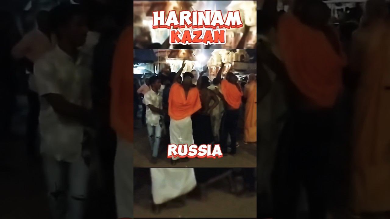 Святое Имя погрузилo всех в экстаз ❤☺( ecstatic chanting of the holy names of Krishna) смотреть онлайн