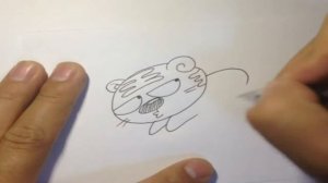 Drawing lessons, how to draw a tiger, уроки рисования,как нарисовать тигренка