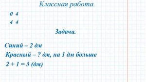 Математика 1 класс. Урок №77 Решение задач.