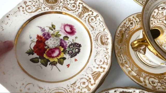 РЕДКОСТЬ! Каталожный сервиз Coalport, 1820th.  Лучший английский фарфор