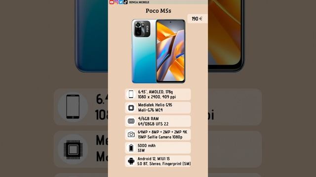 Xiaomi Poco M5s Specifications