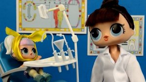 КУКЛЫ ЛОЛ У СТОМАТОЛОГА. ЕДИНОРОЖКЕ ВЫРВАЛИ ЗУБ? ЛАЙФХАКИ от врача ЛОЛ. Мультик LOL Surprise