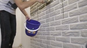 Декоративный кирпич своими руками. Часть 7. Грунтуем стену