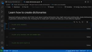 Python Dictionaries course