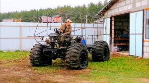 Вездеход на раме уаз. Ходовые испытания.