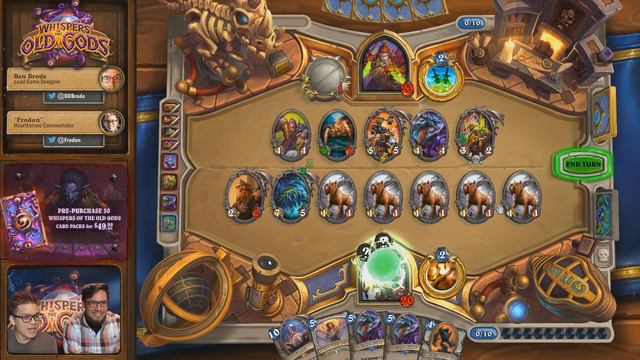 Hearthstone Old Gods Livestream Moments & Ben Brode Laugh