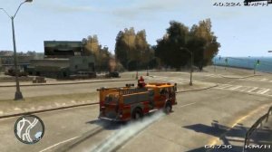 GTAIV полно приводная супер мощная пожарная машина в гта 4