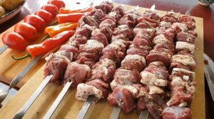 Готовим шашлык из баранины с кунжутом