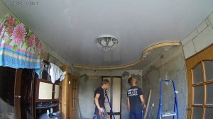 Двухуровневый потолок. Монтаж за 8 часов.