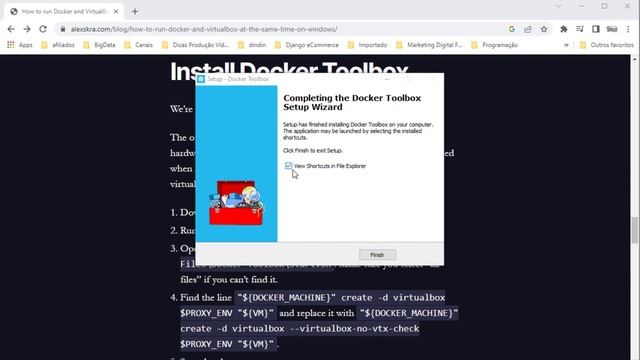 Instalação do #docker e #virtual box no #windows, sem conflitos com o #HyperV. смотреть онлайн